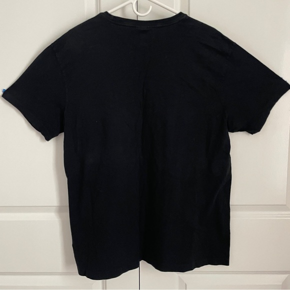 Vintage Polo by Ralph Lauren Black T-Shirt – Single Stitch Red Pony Logo Size L - Picture 3 of 5